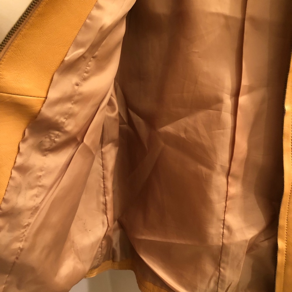 Tan Leather Jacket - Picture 4 of 8